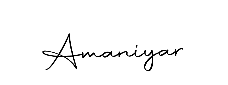 Use a signature maker to create a handwritten signature online. With this signature software, you can design (Autography-DOLnW) your own signature for name Amaniyar. Amaniyar signature style 10 images and pictures png