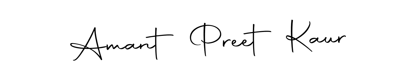 Design your own signature with our free online signature maker. With this signature software, you can create a handwritten (Autography-DOLnW) signature for name Amant Preet Kaur. Amant Preet Kaur signature style 10 images and pictures png