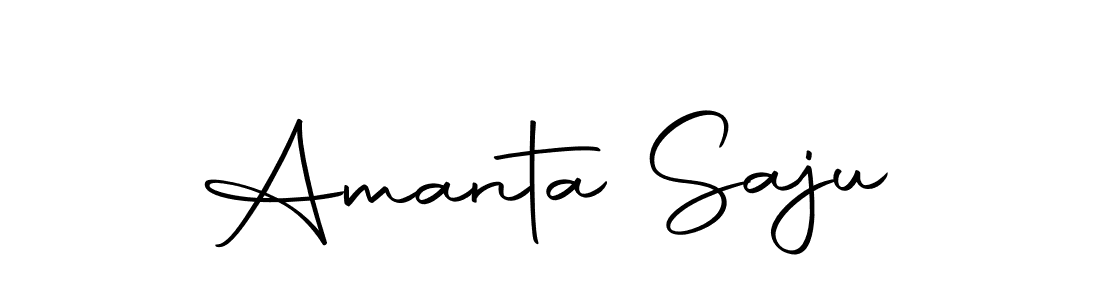 Create a beautiful signature design for name Amanta Saju. With this signature (Autography-DOLnW) fonts, you can make a handwritten signature for free. Amanta Saju signature style 10 images and pictures png