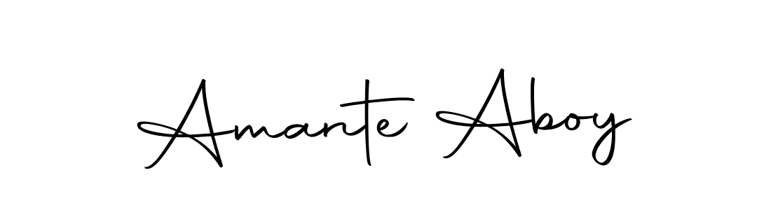 Design your own signature with our free online signature maker. With this signature software, you can create a handwritten (Autography-DOLnW) signature for name Amante Aboy. Amante Aboy signature style 10 images and pictures png