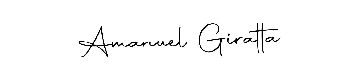 Design your own signature with our free online signature maker. With this signature software, you can create a handwritten (Autography-DOLnW) signature for name Amanuel Giratta. Amanuel Giratta signature style 10 images and pictures png