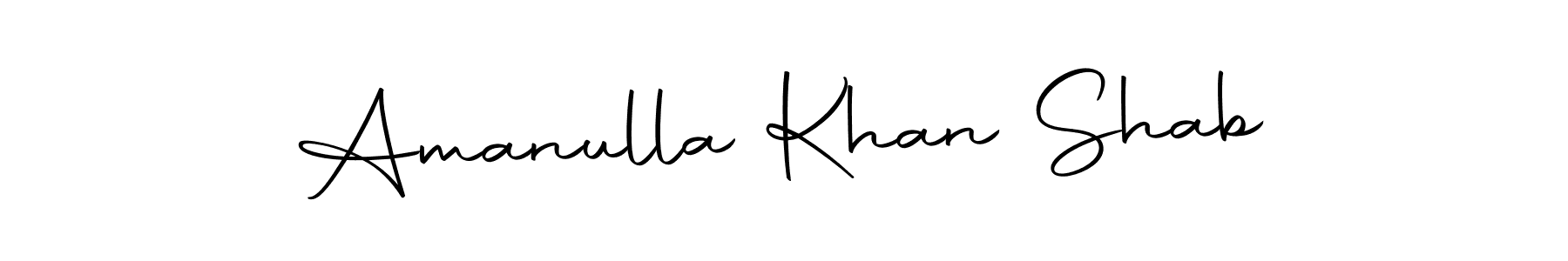 Create a beautiful signature design for name Amanulla Khan Shab. With this signature (Autography-DOLnW) fonts, you can make a handwritten signature for free. Amanulla Khan Shab signature style 10 images and pictures png