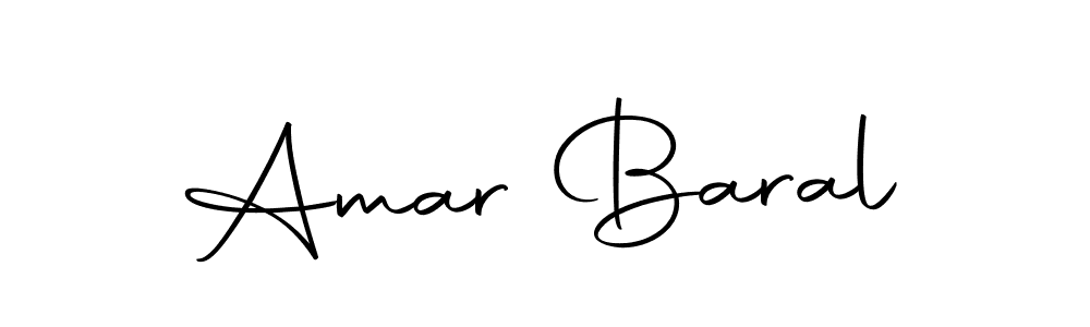 You should practise on your own different ways (Autography-DOLnW) to write your name (Amar Baral) in signature. don't let someone else do it for you. Amar Baral signature style 10 images and pictures png