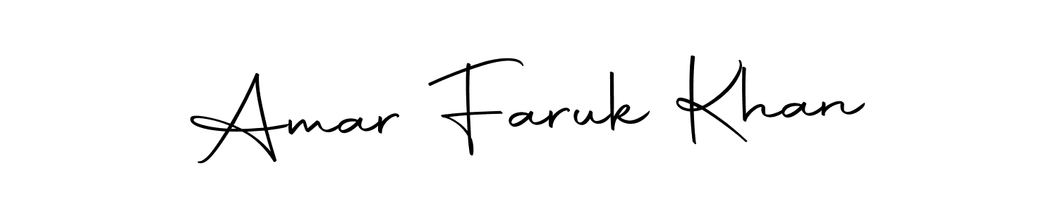 How to make Amar Faruk Khan name signature. Use Autography-DOLnW style for creating short signs online. This is the latest handwritten sign. Amar Faruk Khan signature style 10 images and pictures png
