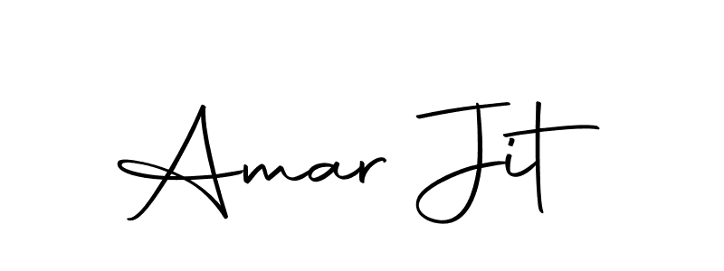 Use a signature maker to create a handwritten signature online. With this signature software, you can design (Autography-DOLnW) your own signature for name Amar Jit. Amar Jit signature style 10 images and pictures png