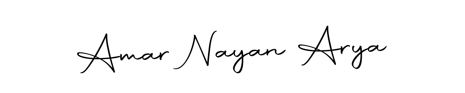 The best way (Autography-DOLnW) to make a short signature is to pick only two or three words in your name. The name Amar Nayan Arya include a total of six letters. For converting this name. Amar Nayan Arya signature style 10 images and pictures png
