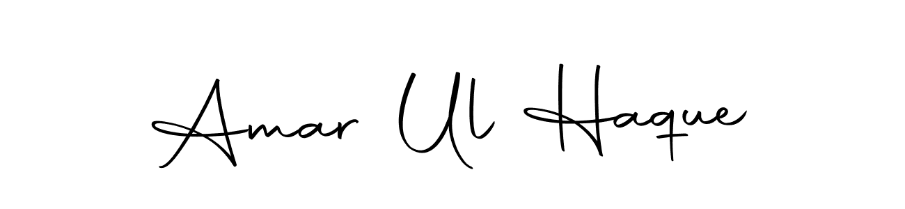 You should practise on your own different ways (Autography-DOLnW) to write your name (Amar Ul Haque) in signature. don't let someone else do it for you. Amar Ul Haque signature style 10 images and pictures png