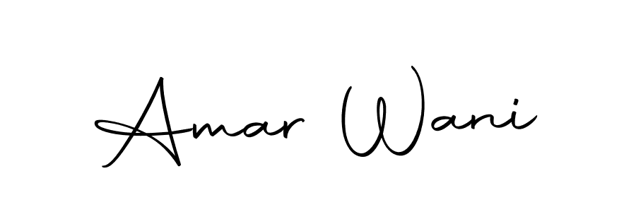 Make a beautiful signature design for name Amar Wani. Use this online signature maker to create a handwritten signature for free. Amar Wani signature style 10 images and pictures png