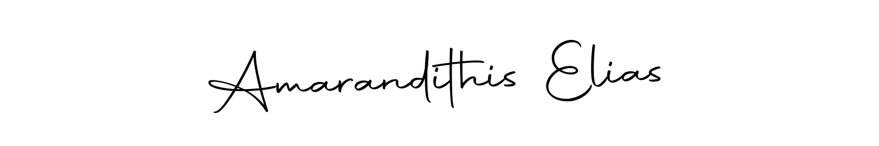 Create a beautiful signature design for name Amarandithis Elias. With this signature (Autography-DOLnW) fonts, you can make a handwritten signature for free. Amarandithis Elias signature style 10 images and pictures png