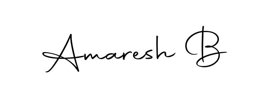 Make a beautiful signature design for name Amaresh B. With this signature (Autography-DOLnW) style, you can create a handwritten signature for free. Amaresh B signature style 10 images and pictures png