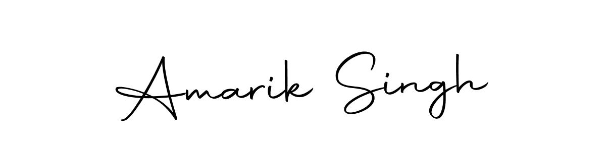 Create a beautiful signature design for name Amarik Singh. With this signature (Autography-DOLnW) fonts, you can make a handwritten signature for free. Amarik Singh signature style 10 images and pictures png