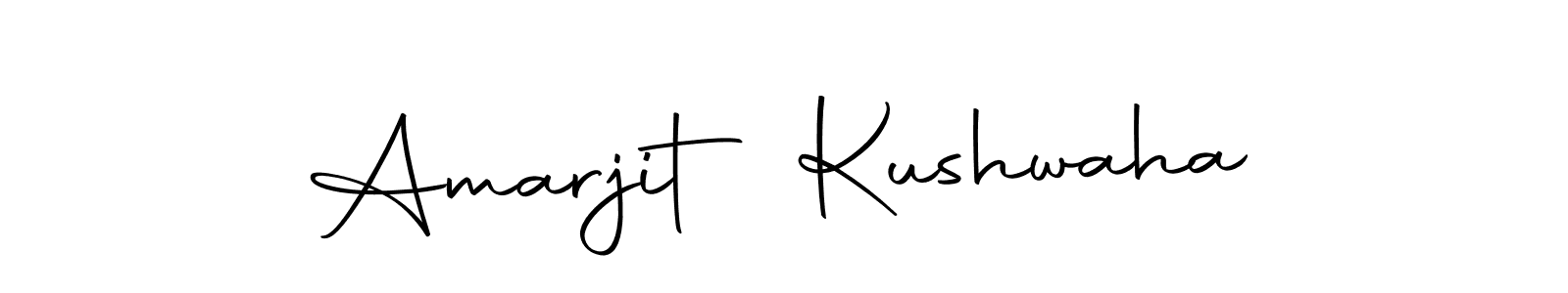 Create a beautiful signature design for name Amarjit Kushwaha. With this signature (Autography-DOLnW) fonts, you can make a handwritten signature for free. Amarjit Kushwaha signature style 10 images and pictures png