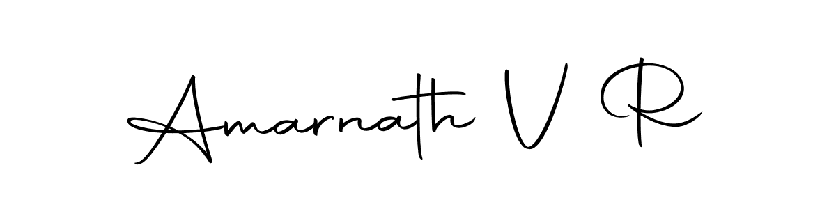 Create a beautiful signature design for name Amarnath V R. With this signature (Autography-DOLnW) fonts, you can make a handwritten signature for free. Amarnath V R signature style 10 images and pictures png