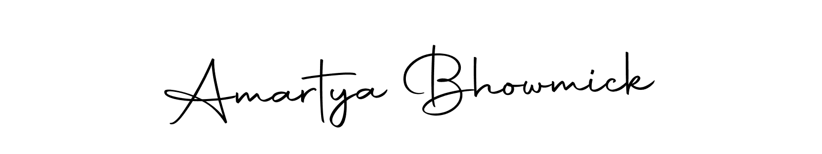 Create a beautiful signature design for name Amartya Bhowmick. With this signature (Autography-DOLnW) fonts, you can make a handwritten signature for free. Amartya Bhowmick signature style 10 images and pictures png