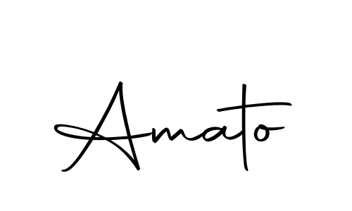 Use a signature maker to create a handwritten signature online. With this signature software, you can design (Autography-DOLnW) your own signature for name Amato. Amato signature style 10 images and pictures png