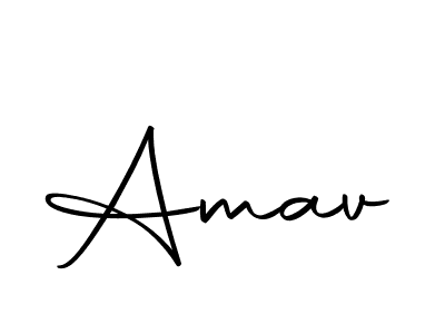 How to make Amav name signature. Use Autography-DOLnW style for creating short signs online. This is the latest handwritten sign. Amav signature style 10 images and pictures png