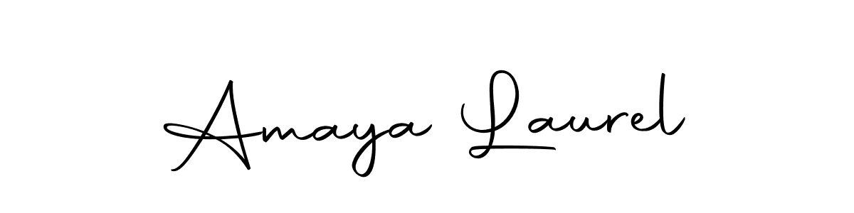 Make a beautiful signature design for name Amaya Laurel. Use this online signature maker to create a handwritten signature for free. Amaya Laurel signature style 10 images and pictures png