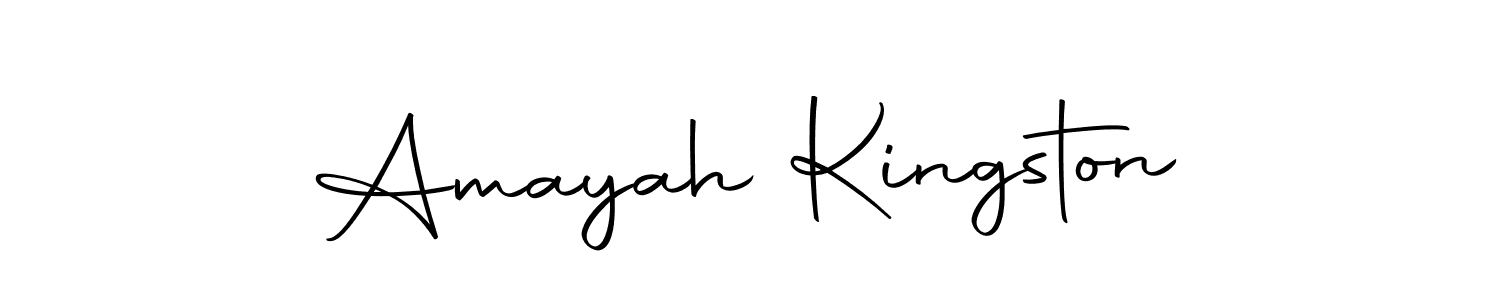 Make a beautiful signature design for name Amayah Kingston. With this signature (Autography-DOLnW) style, you can create a handwritten signature for free. Amayah Kingston signature style 10 images and pictures png