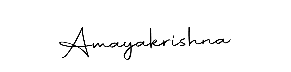 Use a signature maker to create a handwritten signature online. With this signature software, you can design (Autography-DOLnW) your own signature for name Amayakrishna. Amayakrishna signature style 10 images and pictures png