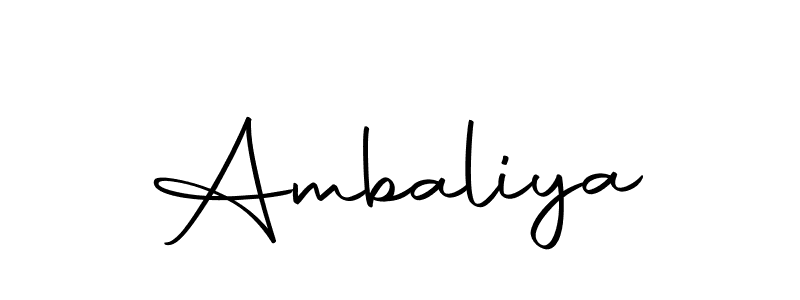 Make a beautiful signature design for name Ambaliya. With this signature (Autography-DOLnW) style, you can create a handwritten signature for free. Ambaliya signature style 10 images and pictures png