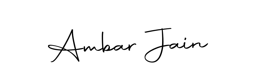Design your own signature with our free online signature maker. With this signature software, you can create a handwritten (Autography-DOLnW) signature for name Ambar Jain. Ambar Jain signature style 10 images and pictures png