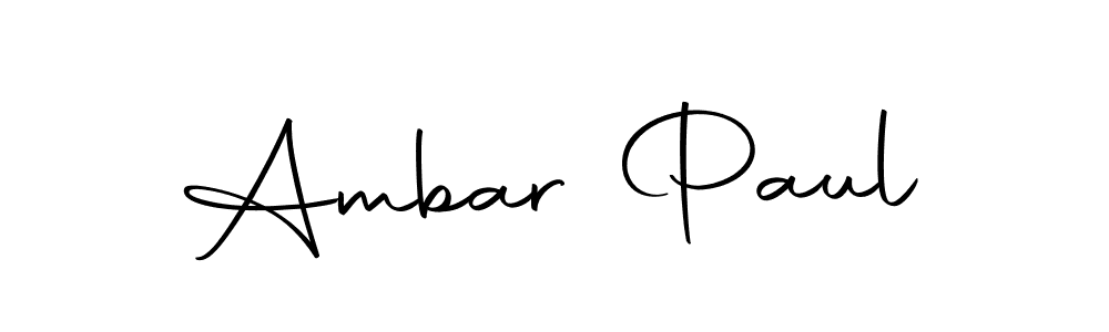 Design your own signature with our free online signature maker. With this signature software, you can create a handwritten (Autography-DOLnW) signature for name Ambar Paul. Ambar Paul signature style 10 images and pictures png