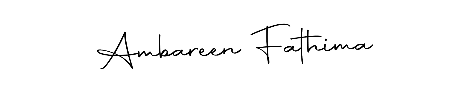 Make a beautiful signature design for name Ambareen Fathima. Use this online signature maker to create a handwritten signature for free. Ambareen Fathima signature style 10 images and pictures png