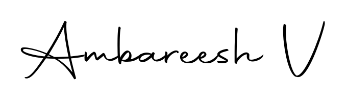How to make Ambareesh V signature? Autography-DOLnW is a professional autograph style. Create handwritten signature for Ambareesh V name. Ambareesh V signature style 10 images and pictures png