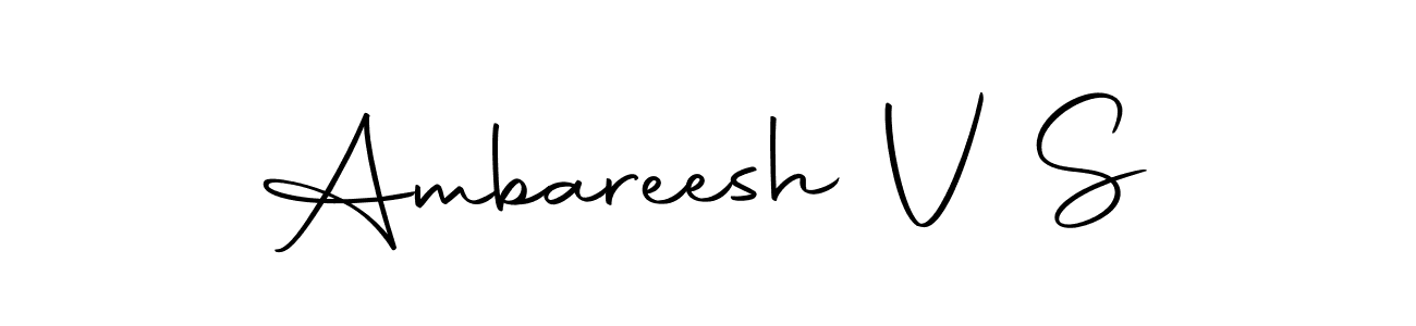 Also we have Ambareesh V S name is the best signature style. Create professional handwritten signature collection using Autography-DOLnW autograph style. Ambareesh V S signature style 10 images and pictures png