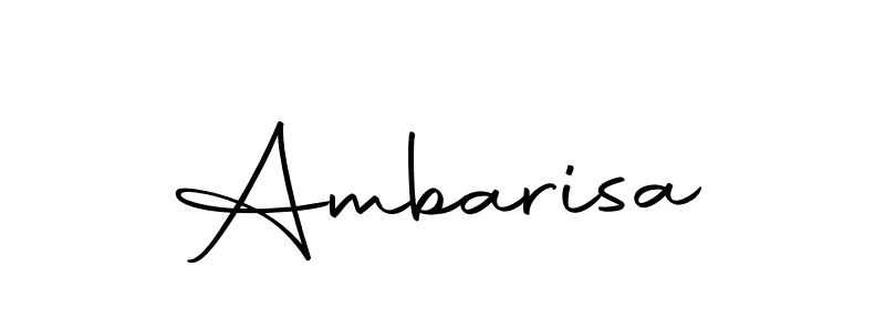 Design your own signature with our free online signature maker. With this signature software, you can create a handwritten (Autography-DOLnW) signature for name Ambarisa. Ambarisa signature style 10 images and pictures png