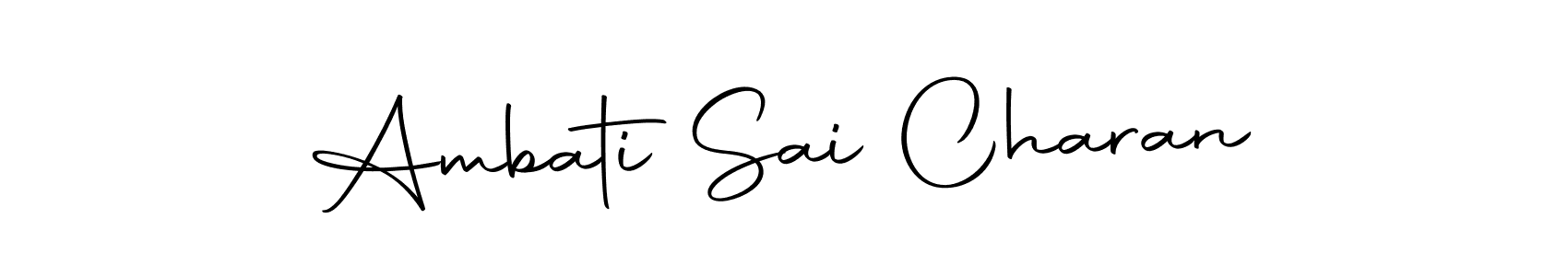 You can use this online signature creator to create a handwritten signature for the name Ambati Sai Charan. This is the best online autograph maker. Ambati Sai Charan signature style 10 images and pictures png