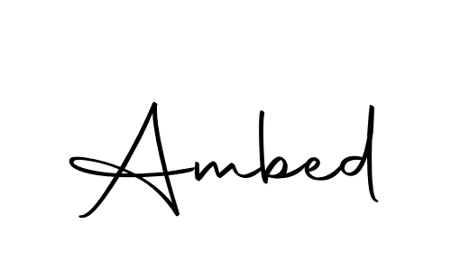 How to make Ambed signature? Autography-DOLnW is a professional autograph style. Create handwritten signature for Ambed name. Ambed signature style 10 images and pictures png