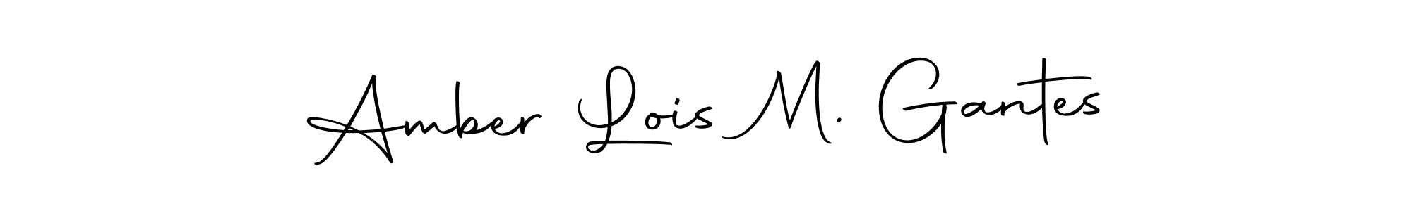 It looks lik you need a new signature style for name Amber Lois M. Gantes. Design unique handwritten (Autography-DOLnW) signature with our free signature maker in just a few clicks. Amber Lois M. Gantes signature style 10 images and pictures png