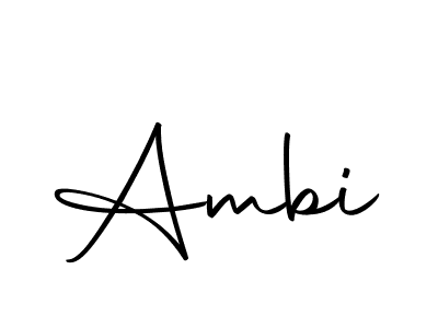 Use a signature maker to create a handwritten signature online. With this signature software, you can design (Autography-DOLnW) your own signature for name Ambi. Ambi signature style 10 images and pictures png