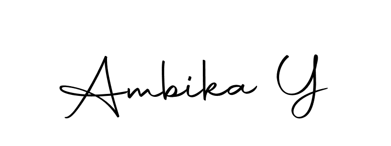 Autography-DOLnW is a professional signature style that is perfect for those who want to add a touch of class to their signature. It is also a great choice for those who want to make their signature more unique. Get Ambika Y name to fancy signature for free. Ambika Y signature style 10 images and pictures png