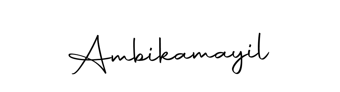 Make a beautiful signature design for name Ambikamayil. With this signature (Autography-DOLnW) style, you can create a handwritten signature for free. Ambikamayil signature style 10 images and pictures png