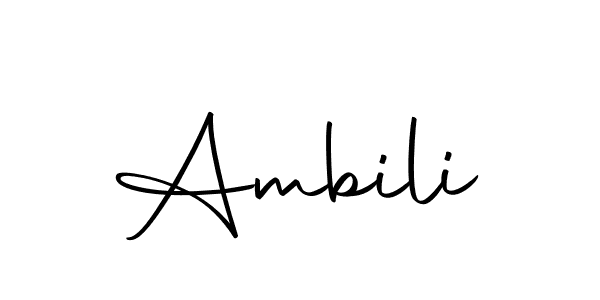 Make a beautiful signature design for name Ambili. Use this online signature maker to create a handwritten signature for free. Ambili signature style 10 images and pictures png