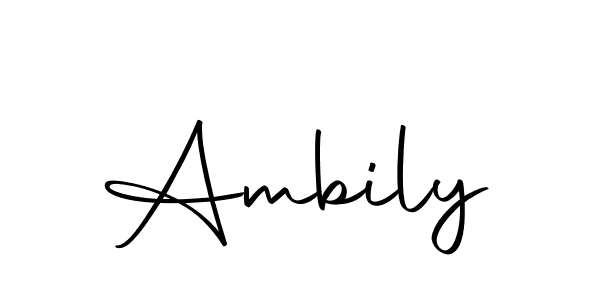 Ambily stylish signature style. Best Handwritten Sign (Autography-DOLnW) for my name. Handwritten Signature Collection Ideas for my name Ambily. Ambily signature style 10 images and pictures png