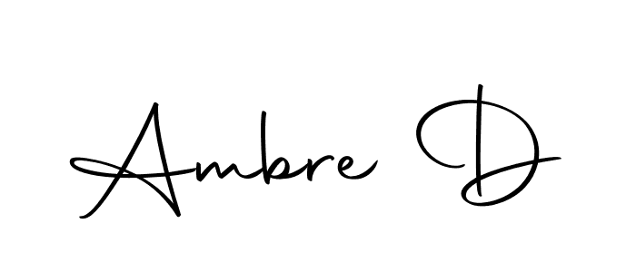 Make a beautiful signature design for name Ambre D. With this signature (Autography-DOLnW) style, you can create a handwritten signature for free. Ambre D signature style 10 images and pictures png