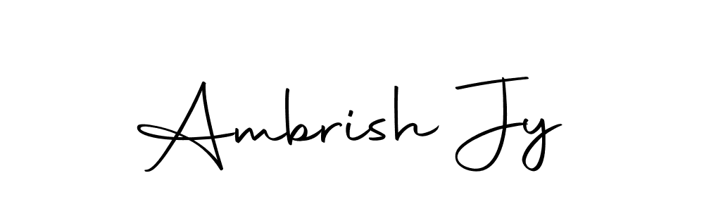 Use a signature maker to create a handwritten signature online. With this signature software, you can design (Autography-DOLnW) your own signature for name Ambrish Jy. Ambrish Jy signature style 10 images and pictures png
