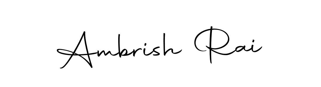 Design your own signature with our free online signature maker. With this signature software, you can create a handwritten (Autography-DOLnW) signature for name Ambrish Rai. Ambrish Rai signature style 10 images and pictures png