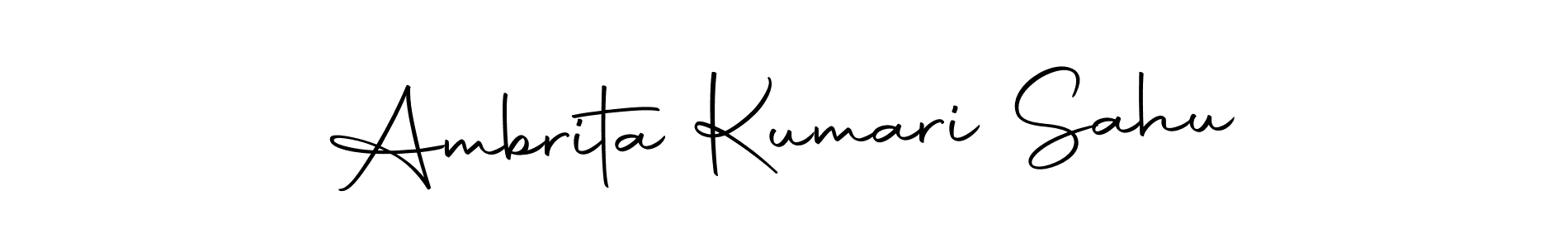 Create a beautiful signature design for name Ambrita Kumari Sahu. With this signature (Autography-DOLnW) fonts, you can make a handwritten signature for free. Ambrita Kumari Sahu signature style 10 images and pictures png