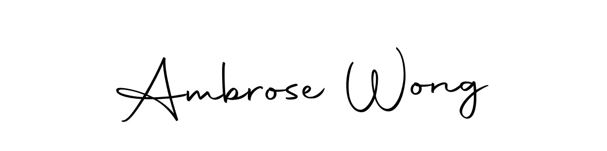 Here are the top 10 professional signature styles for the name Ambrose Wong. These are the best autograph styles you can use for your name. Ambrose Wong signature style 10 images and pictures png
