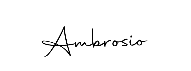 Create a beautiful signature design for name Ambrosio. With this signature (Autography-DOLnW) fonts, you can make a handwritten signature for free. Ambrosio signature style 10 images and pictures png