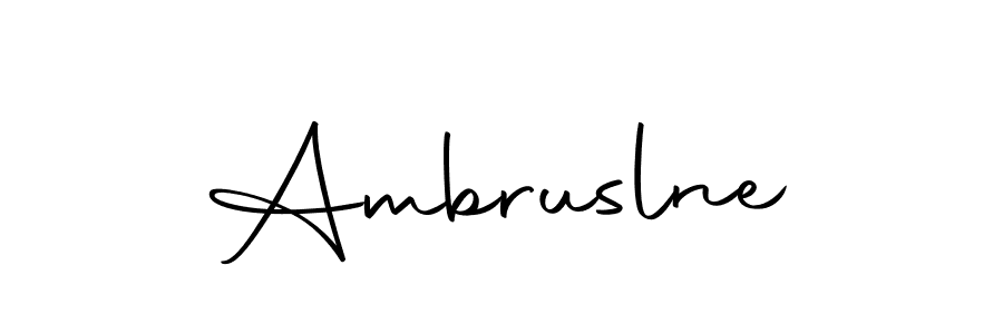 You should practise on your own different ways (Autography-DOLnW) to write your name (Ambruslne) in signature. don't let someone else do it for you. Ambruslne signature style 10 images and pictures png