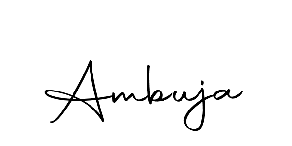 Create a beautiful signature design for name Ambuja. With this signature (Autography-DOLnW) fonts, you can make a handwritten signature for free. Ambuja signature style 10 images and pictures png