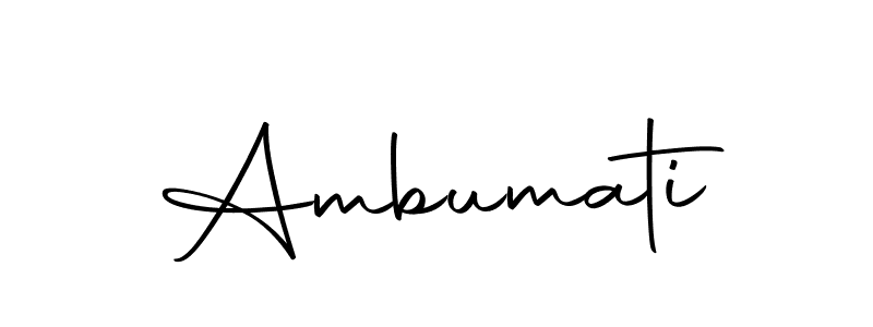 Make a beautiful signature design for name Ambumati. With this signature (Autography-DOLnW) style, you can create a handwritten signature for free. Ambumati signature style 10 images and pictures png