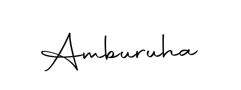 Make a beautiful signature design for name Amburuha. Use this online signature maker to create a handwritten signature for free. Amburuha signature style 10 images and pictures png