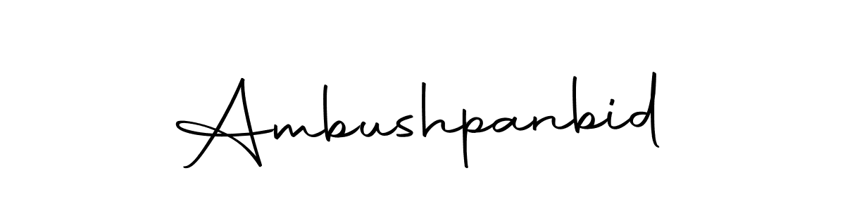 Use a signature maker to create a handwritten signature online. With this signature software, you can design (Autography-DOLnW) your own signature for name Ambushpanbid. Ambushpanbid signature style 10 images and pictures png