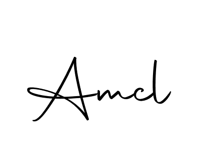Use a signature maker to create a handwritten signature online. With this signature software, you can design (Autography-DOLnW) your own signature for name Amcl. Amcl signature style 10 images and pictures png